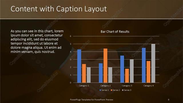 Content with Caption presentation slide layout