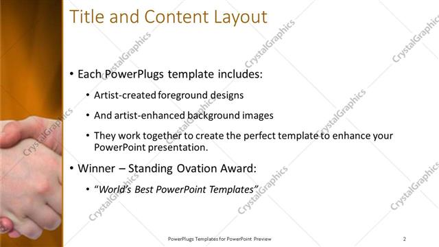 Title and Content presentation slide layout