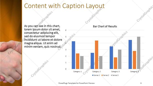 Content with Caption presentation slide layout