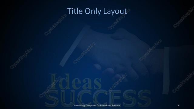 Title Only presentation slide layout