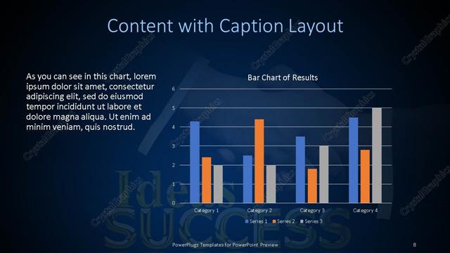 Content with Caption presentation slide layout