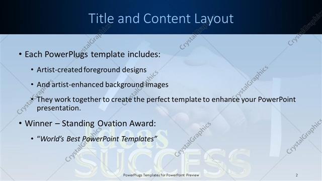 Title and Content presentation slide layout