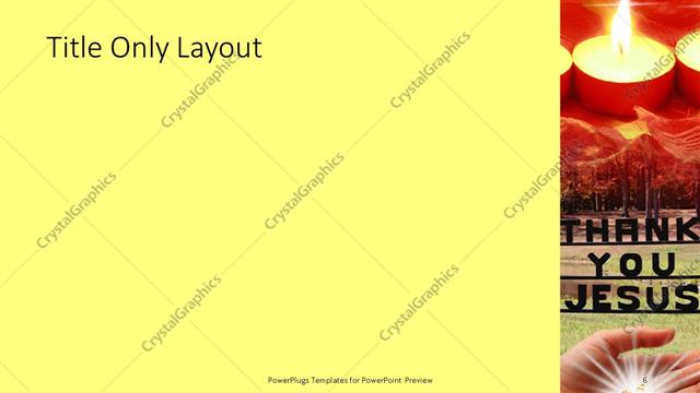 Title Only presentation slide layout