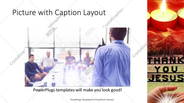 Picture with Caption presentation slide layout