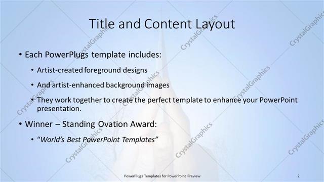 Title and Content presentation slide layout