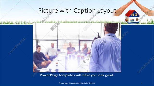 Picture with Caption presentation slide layout