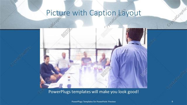 Picture with Caption presentation slide layout