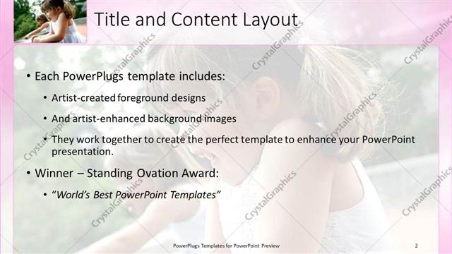 Title and Content presentation slide layout