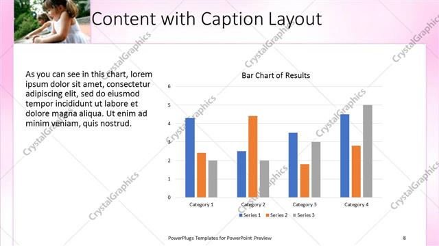 Content with Caption presentation slide layout