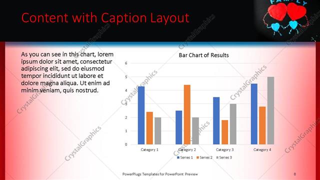 Content with Caption presentation slide layout
