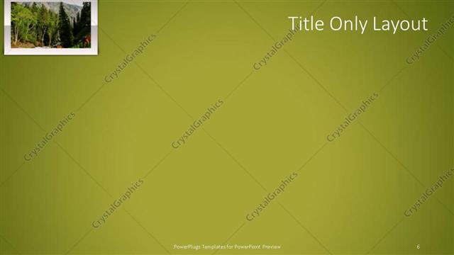 Title Only presentation slide layout