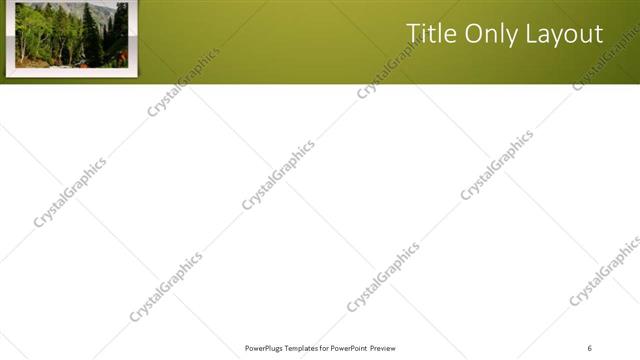 Title Only presentation slide layout
