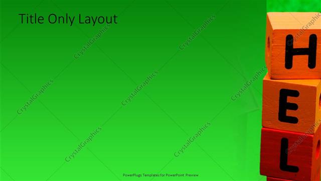 Title Only presentation slide layout