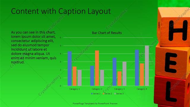 Content with Caption presentation slide layout