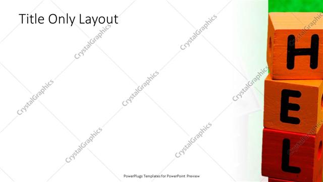 Title Only presentation slide layout