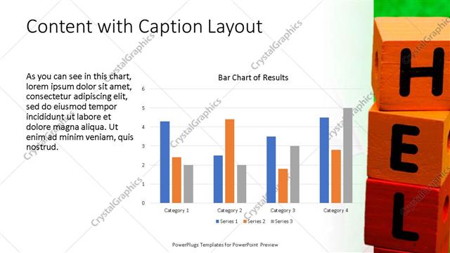 Content with Caption presentation slide layout
