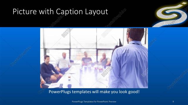 Picture with Caption presentation slide layout