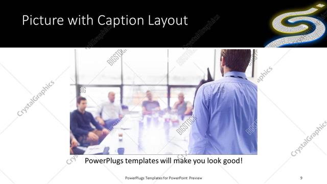 Picture with Caption presentation slide layout