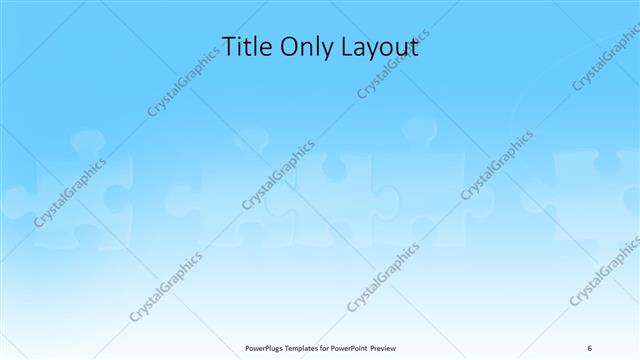 Title Only presentation slide layout
