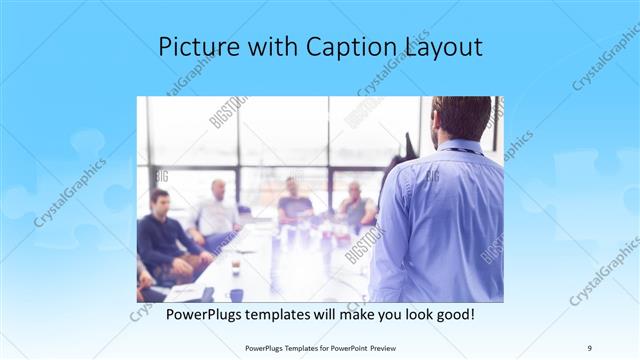Picture with Caption presentation slide layout