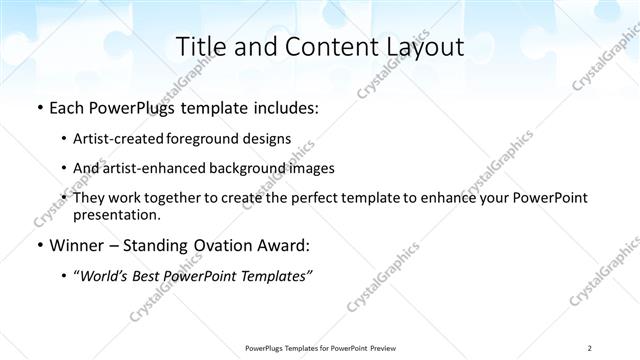 Title and Content presentation slide layout