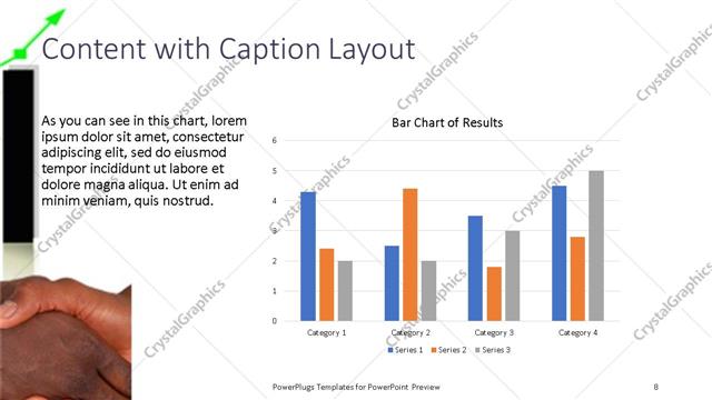 Content with Caption presentation slide layout