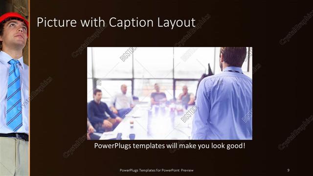 Picture with Caption presentation slide layout