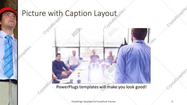 Picture with Caption presentation slide layout