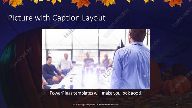 Picture with Caption presentation slide layout