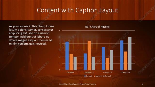 Content with Caption presentation slide layout
