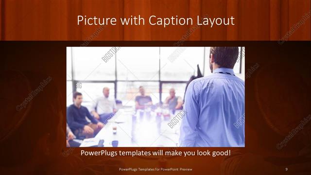 Picture with Caption presentation slide layout