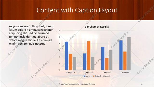 Content with Caption presentation slide layout