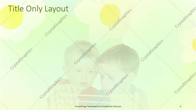 Title Only presentation slide layout