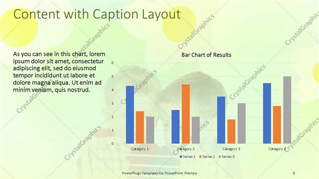 Content with Caption presentation slide layout