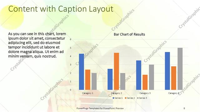 Content with Caption presentation slide layout