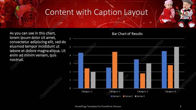 Content with Caption presentation slide layout