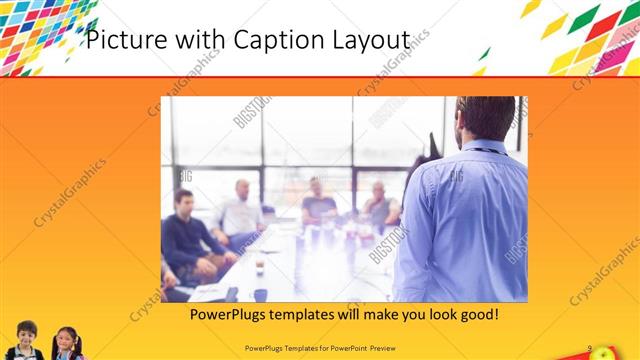 Picture with Caption presentation slide layout