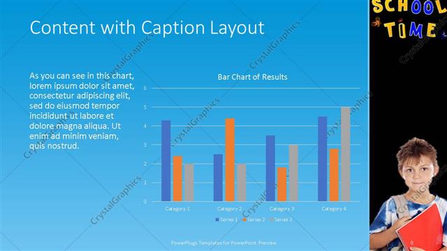 Content with Caption presentation slide layout