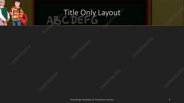Title Only presentation slide layout