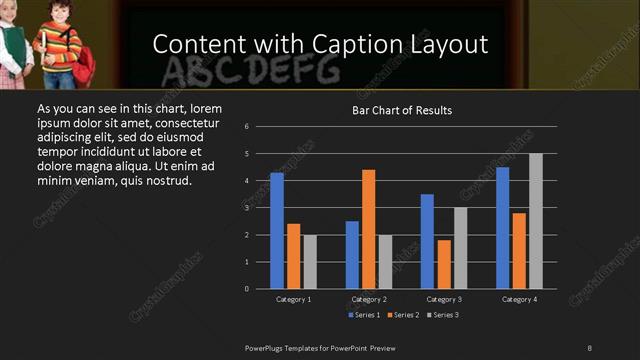 Content with Caption presentation slide layout