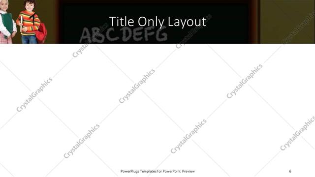 Title Only presentation slide layout