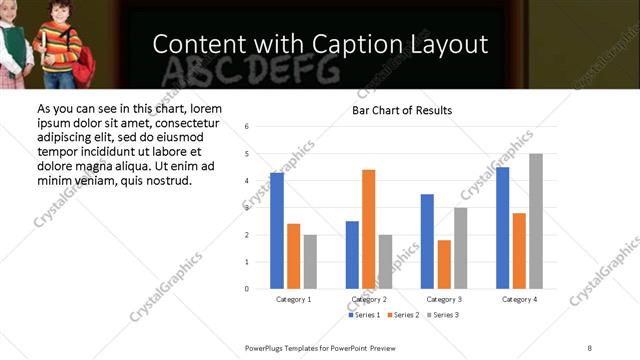 Content with Caption presentation slide layout