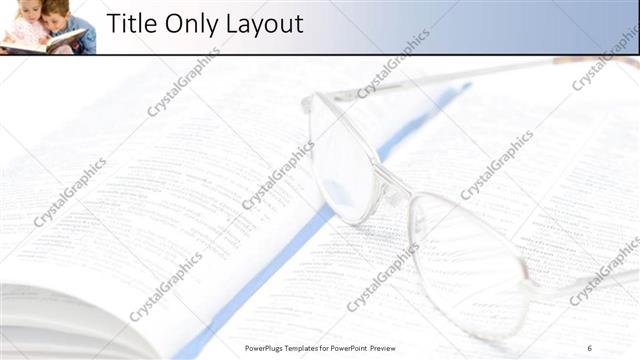 Title Only presentation slide layout