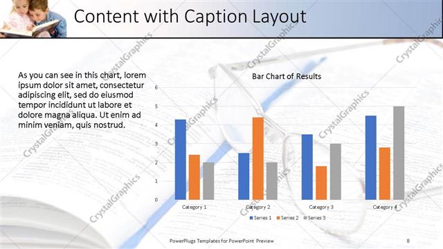 Content with Caption presentation slide layout