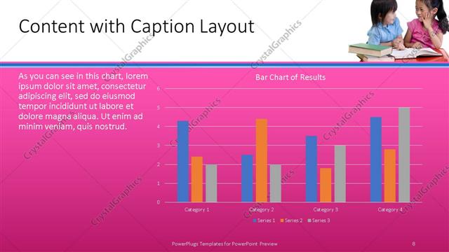 Content with Caption presentation slide layout