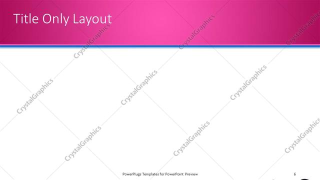 Title Only presentation slide layout