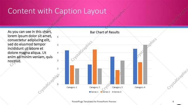 Content with Caption presentation slide layout