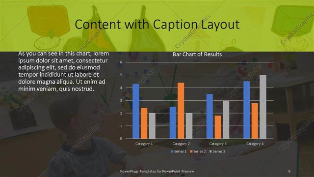 Content with Caption presentation slide layout