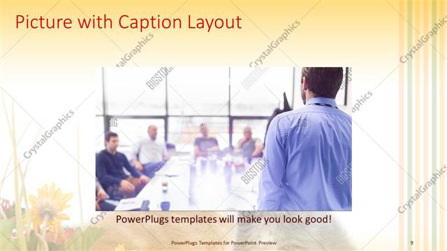 Picture with Caption presentation slide layout