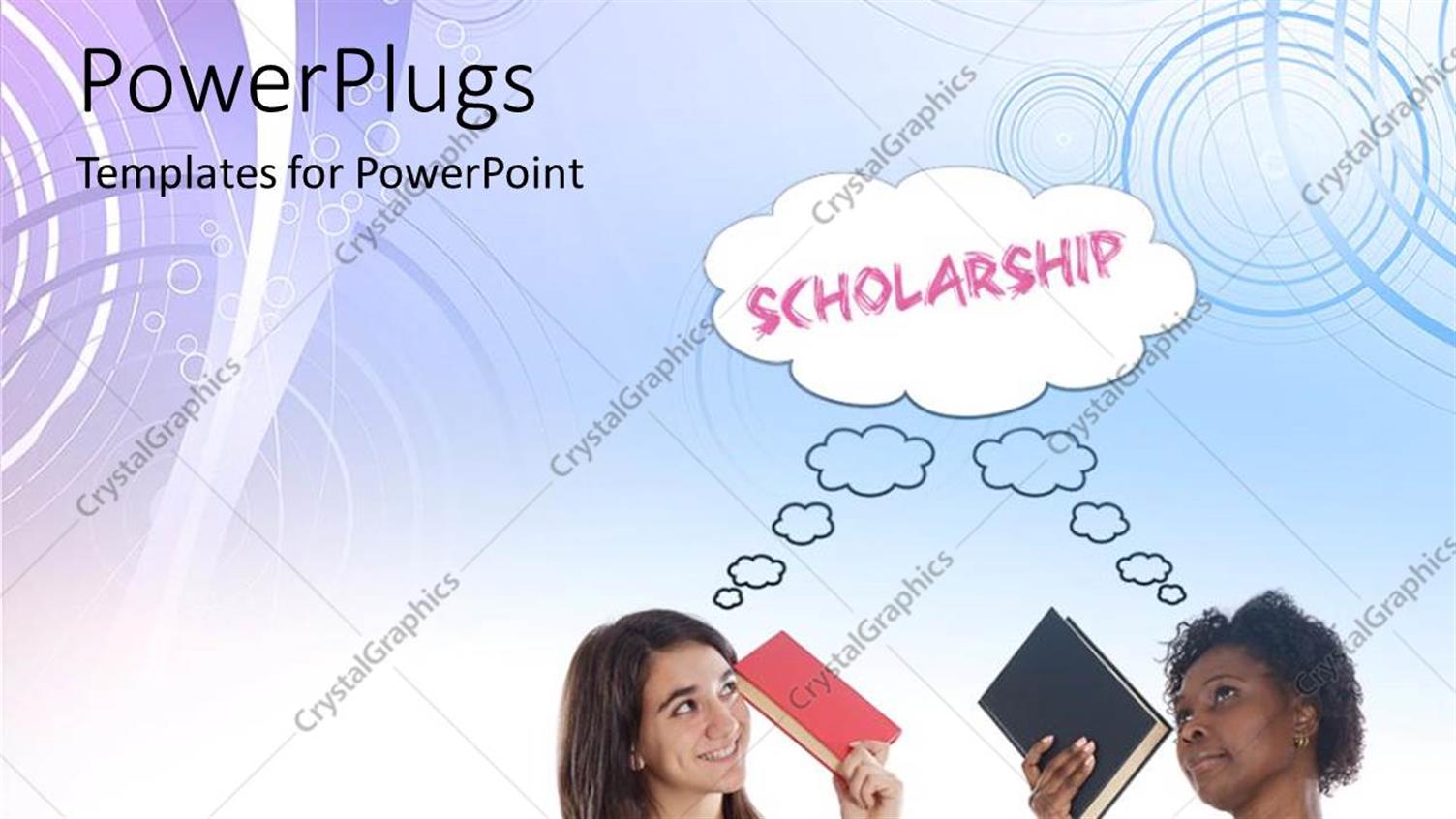 Featuring Two Ladies Holding Up Books and Thinking about Scholarship